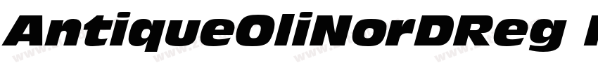 AntiqueOliNorDReg Re字体转换